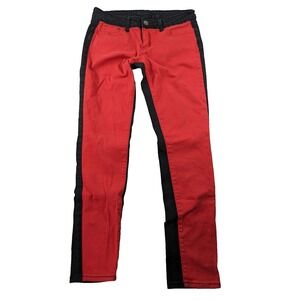 Black Crystal Jeans Womens Colorblock LowRise Straight Denim Multicolor Size‎ 11
